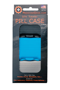 Slim Traveler Pill Box 3-Pack (Multi-Color)